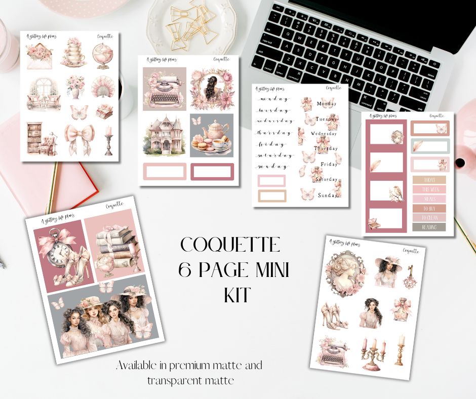 Coquette - Planner and Journaling Stickers