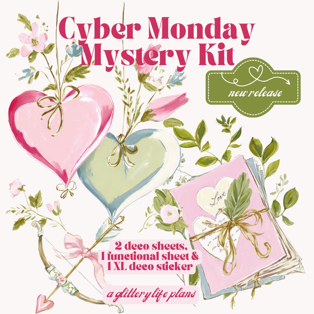 Cyber Monday Mystery Kit Stitckers for Planners and Journals