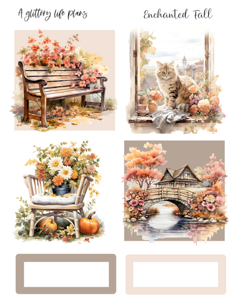 Enchanted Fall Mini Kit - Planner and Journaling Stickers