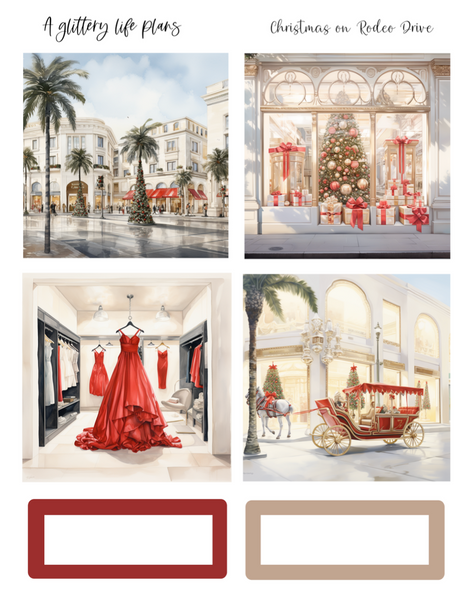 Christmas on Rodeo Drive Mini Kit - Planner and Journaling Stickers