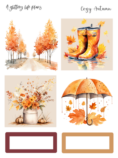 Cozy Autumn Mini Kit - Planner and Journaling Stickers