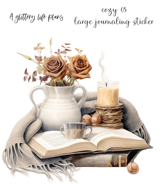 Cozy Large Deco Stickers for Planners and Journals