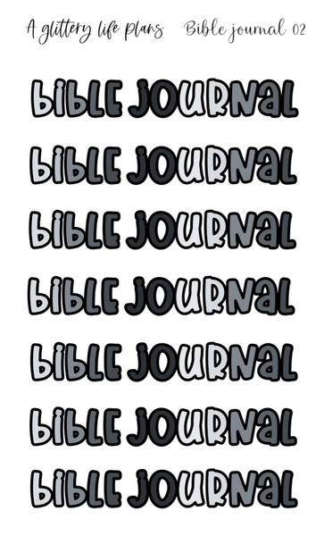 Bible Journaling Bubble Script  Planner and Journal Sticker Sheets