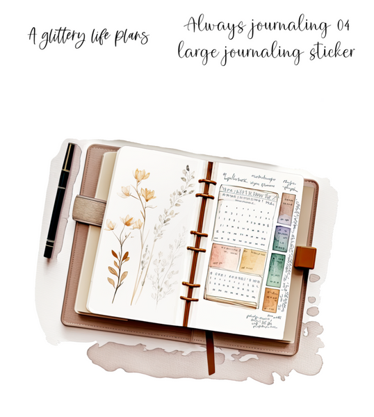Always Journaling  Large Deco Stickers for Planners and Journals