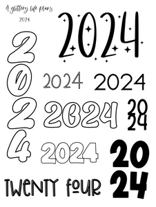 2024 Planner Sticker Sheets