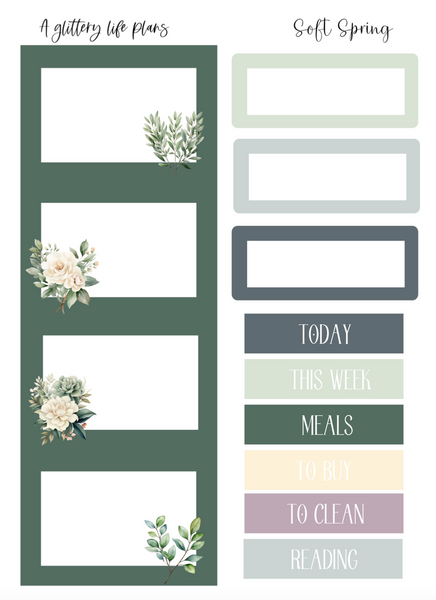 Soft Spring - Planner and Journaling Stickers