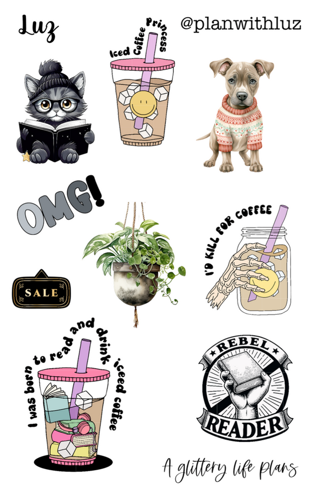 Sticker. Contact Card Custom Contact Cards - Stickers for Planner Meet ups - Custom sticker ...