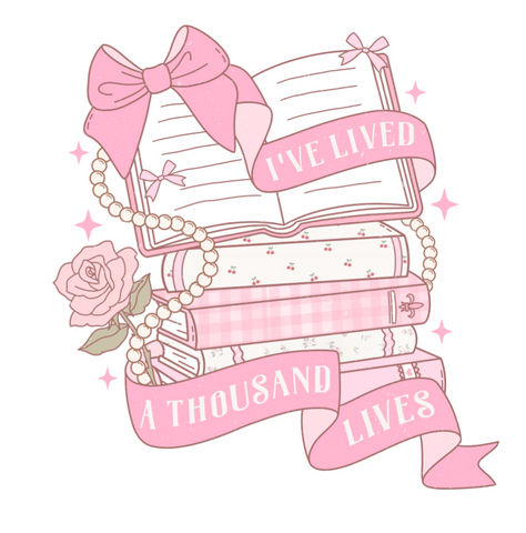 I've lived a thousand lives Vinyl Stickers for Kindles, Planners and Journals