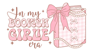 In my bookish girlie era Vinyl Stickers for Kindles, Planners and Journals