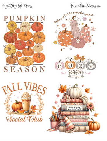 Pumpkin Season Deco Stickers