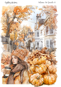 Grande Autumn Air deco Sticker Sheet for Planners and Journals