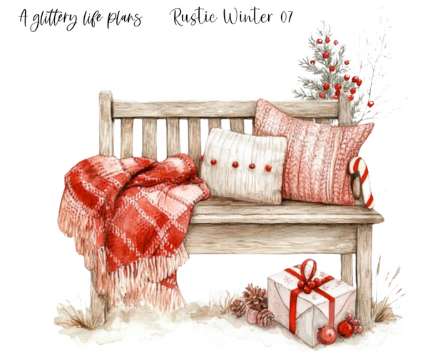 Rustic Winter XL Large Deco Stickers for Planners and Journals