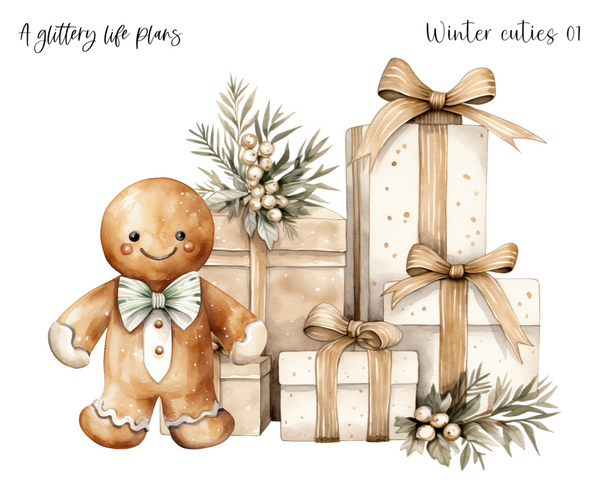 Winter Cuties XL Large Deco Stickers for Planners and Journals