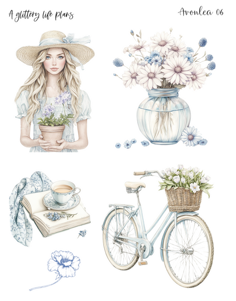 Avonlea Decorative Stickers for Planners and Journals