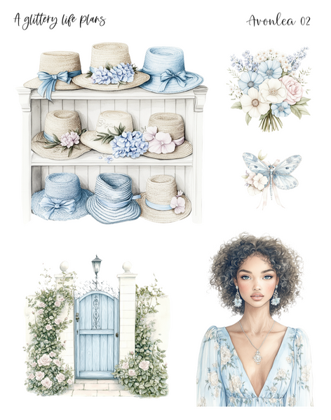 Avonlea Decorative Stickers for Planners and Journals