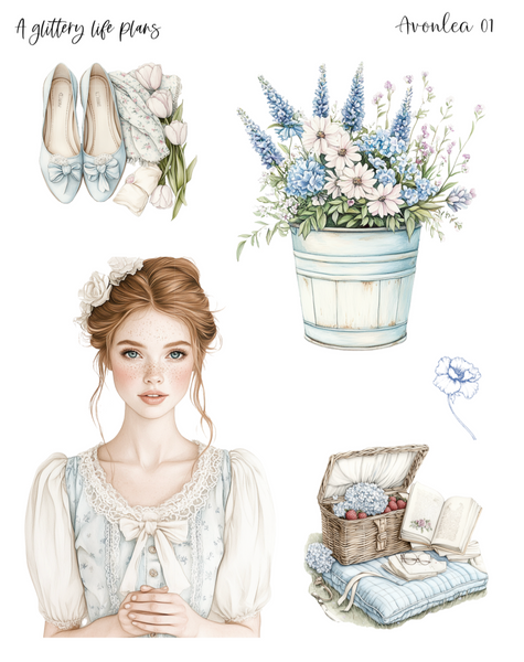 Avonlea Decorative Stickers for Planners and Journals