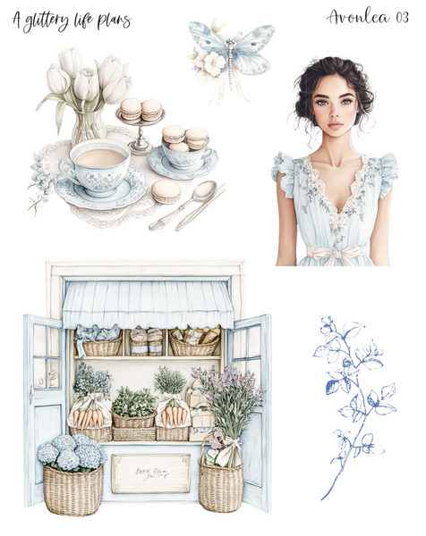 Avonlea Decorative Stickers for Planners and Journals