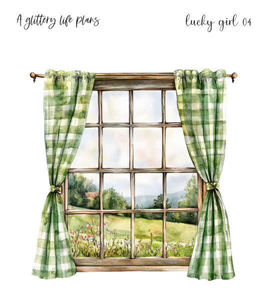 Lucky Girl XL Large Deco Stickers for Planners and Journals