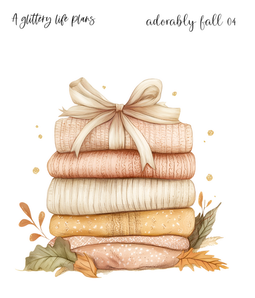 Adorably Fall XL Decorative Stickers for Planners and Journals