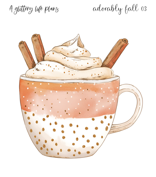 Adorably Fall XL Decorative Stickers for Planners and Journals
