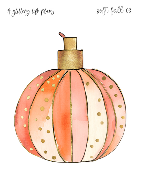Soft Fall XL Large Deco Stickers for Planners and Journals