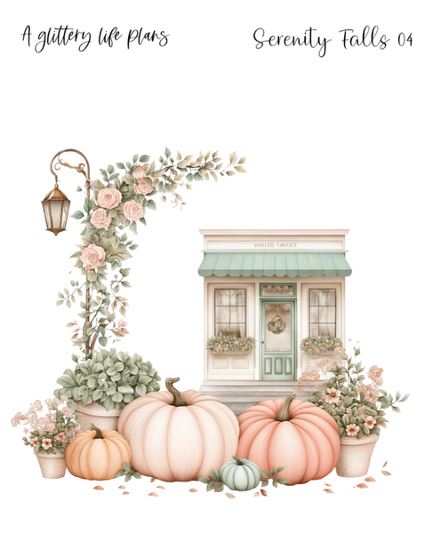 Serenity Falls XL Large Deco Stickers for Planners and Journals