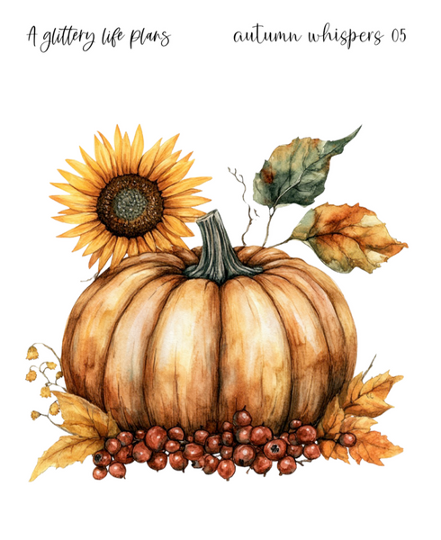 Autumn Whispers XL Large Deco Stickers for Planners and Journals