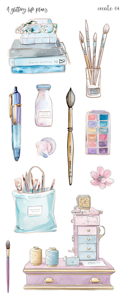 Create deco Sticker Sheets for Planners and Journals