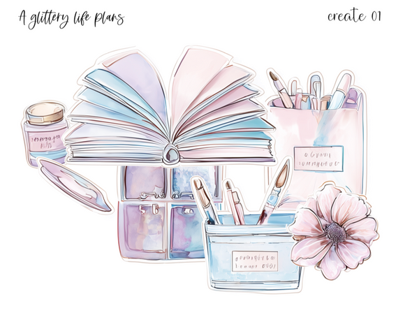 Create XL Large Deco Stickers for Planners and Journals