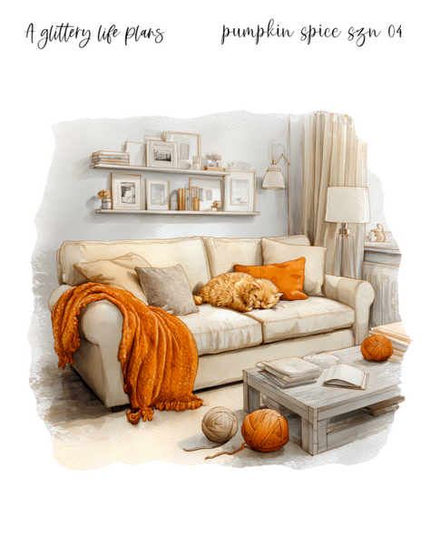Pumpkin Spice Szn XL Large Deco Stickers for Planners and Journals