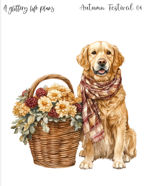 Autumn Festival XL Decorative Stickers for Planners and Journals