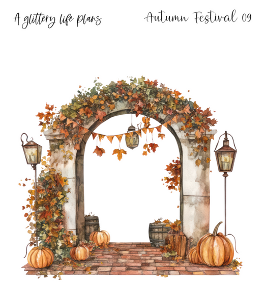 Autumn Festival XL Decorative Stickers for Planners and Journals