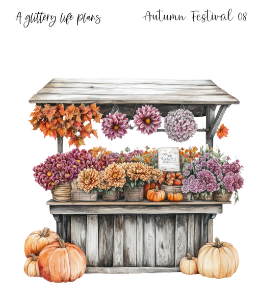 Autumn Festival XL Decorative Stickers for Planners and Journals