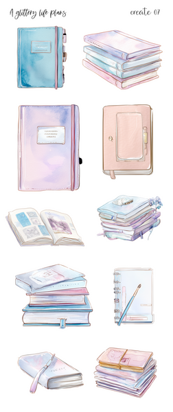 Create deco Sticker Sheets for Planners and Journals