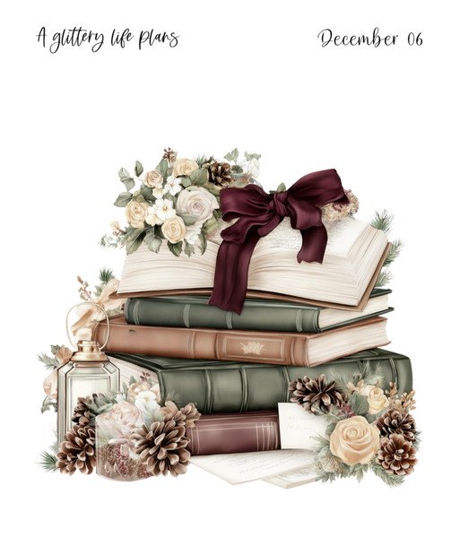 December XL Decorative Stickers for Planners and Journals