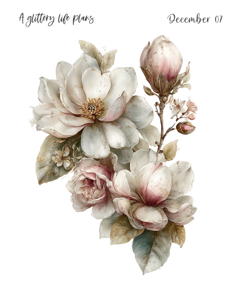 December XL Decorative Stickers for Planners and Journals