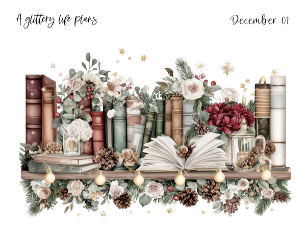 December XL Decorative Stickers for Planners and Journals