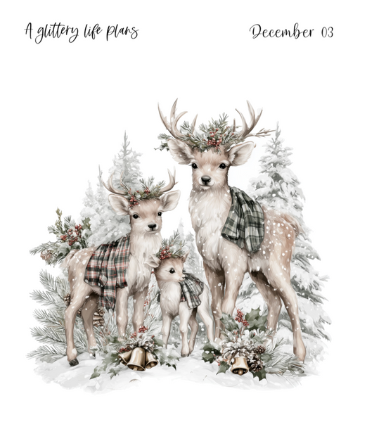 December XL Decorative Stickers for Planners and Journals