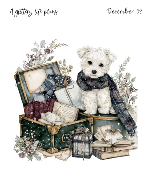 December XL Decorative Stickers for Planners and Journals