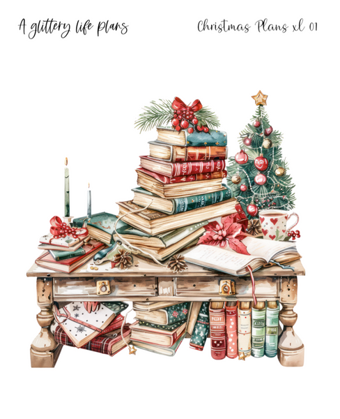 Christmas Plans XL Large Deco Stickers for Planners and Journals