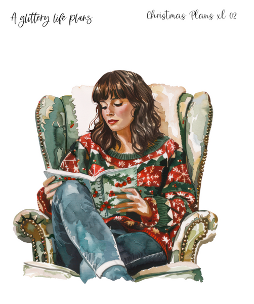 Christmas Plans XL Large Deco Stickers for Planners and Journals