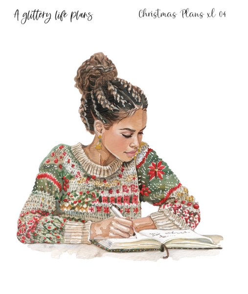 Christmas Plans XL Large Deco Stickers for Planners and Journals