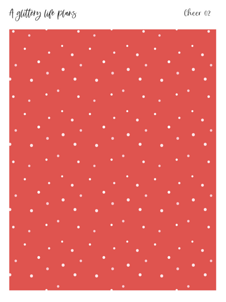 Cheer Holiday Washi Tear Sticker Sheets for Planners and Journals