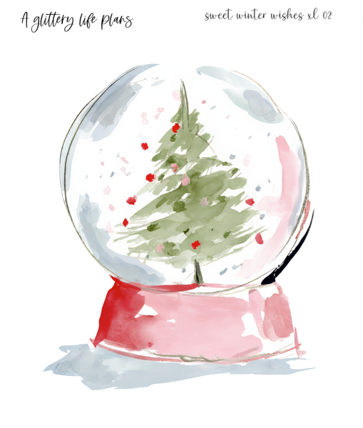 Sweet Winter Wishes XL Decorative Stickers for Planners and Journals
