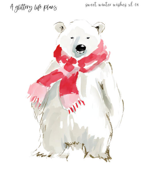 Sweet Winter Wishes XL Decorative Stickers for Planners and Journals