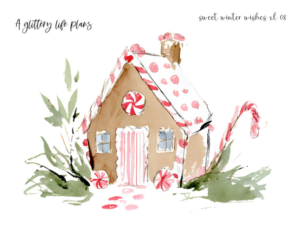 Sweet Winter Wishes XL Decorative Stickers for Planners and Journals