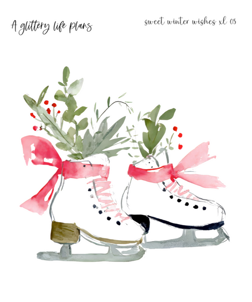 Sweet Winter Wishes XL Decorative Stickers for Planners and Journals