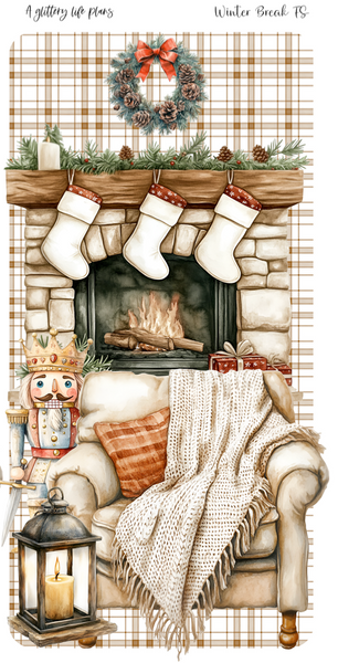 Winter Break Full Sheet deco Sticker Sheet for Planners and Journals