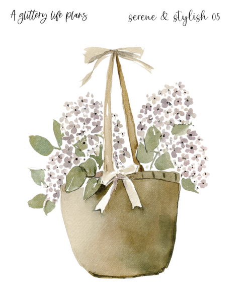 Serene & Stylish XL Decorative Stickers for Planners and Journals