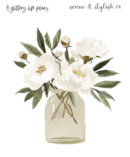 Serene & Stylish XL Decorative Stickers for Planners and Journals